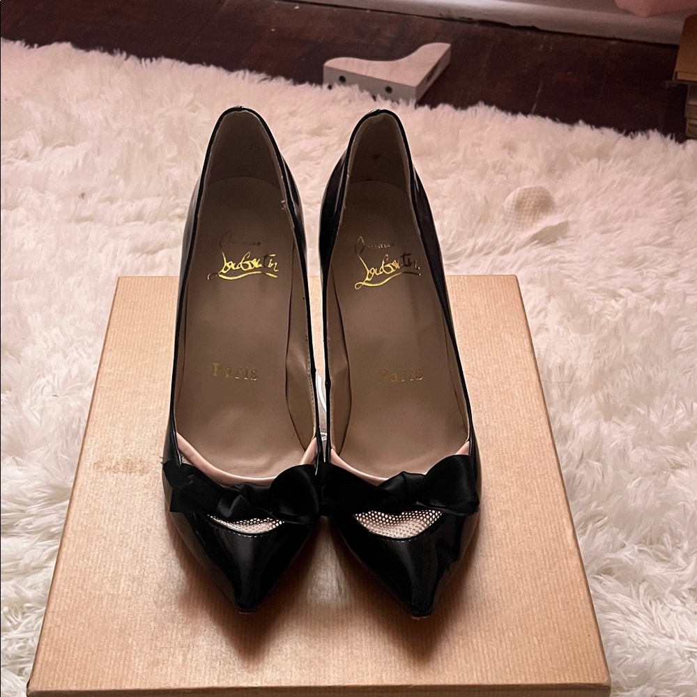Christian Louboutin Black Patent Leather Heels